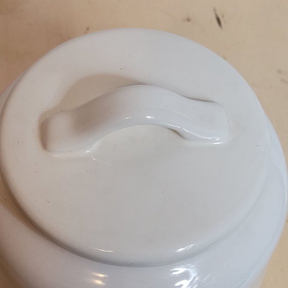 Rae Dunn Flour Canister White Ceramic Artisan Collection 8 Inches Tall - Picture 5 of 11